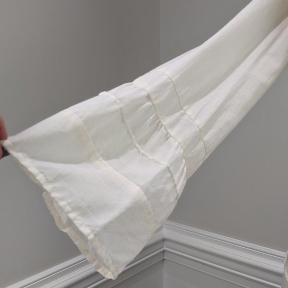 JOHNNY WAS Tie Front Overlay Collar Ruffle Top S - Picture 6 of 10